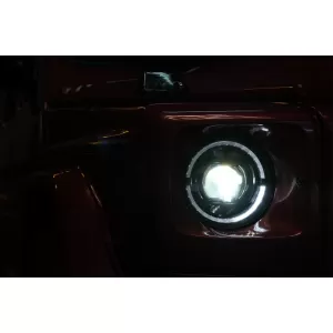Full LED Headlights suitable for Mercedes G-Class W463 (2007-2017) Black Facelift 2018 Design