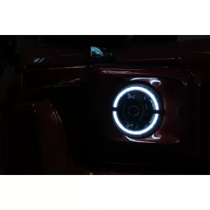 Full LED Headlights suitable for Mercedes G-Class W463 (2007-2017) Black Facelift 2018 Design