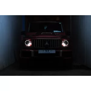 Full LED Headlights suitable for Mercedes G-Class W463 (2007-2017) Black Facelift 2018 Design