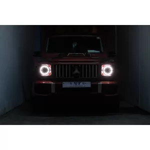 Full LED Headlights suitable for Mercedes G-Class W463 (2007-2017) Black Facelift 2018 Design