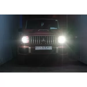 Full LED Headlights suitable for Mercedes G-Class W463 (2007-2017) Black Facelift 2018 Design