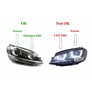 Osram LED Scheinwerfer für VW Golf 7 VII 12-17 Dynamic Mirror Indicators Rot GTI-image-6045573