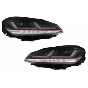 Osram Full LED Headlights with Dynamic Mirror Indicators suitable for VW Golf 7 VII (2012-2017) Red GTI Upgrade Xenon&Halogen