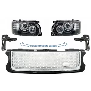 image-49-Fényszóró tartókonzollal és hűtőráccsal fekete, Autobiography Supercharged Edition Land Rover Range Rover Vogue L322 (2002-2009)