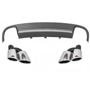 Stoßdiffusor Auspuff LED Rückleuchten für AUDI A4 B8 8K Pre Facelift Avant 08-11--image-6046328