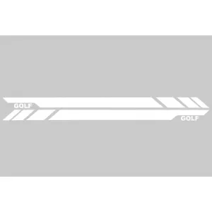 Seitenschweller für VW Golf VI 6 2008-2014 GTI Look Seite Aufkleber Vinyl Weiß-image-6046368