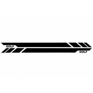 Küszöb spoiler fekete oldalsó matricával, VW Golf 7 VII 2013+ GTI Design-image-6046414