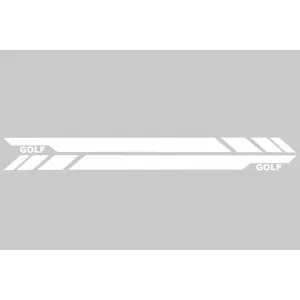 Küszöb spoiler fehér vinil oldalsó matricával, VW Golf 7 VII 2013+, GTI Design-image-6046399