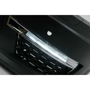 Bara Fata cu Grila Centrala compatibil cu Mercedes C-class W204 Facelift (2012-up) C63 Design-image-6046580