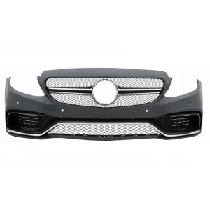 Pachet Exterior Complet si Faruri Full LED compatibil cu Mercedes Clasa C W205 Sedan (2014-2018) C63 Design-image-6046681