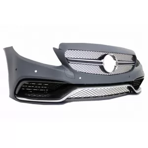 Pachet Exterior Complet si Faruri Full LED compatibil cu Mercedes Clasa C W205 Sedan (2014-2018) C63 Design-image-6046682