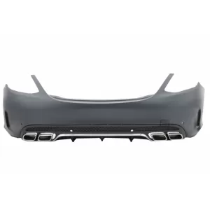 Pachet Exterior Complet si Faruri Full LED compatibil cu Mercedes Clasa C W205 Sedan (2014-2018) C63 Design-image-6046684