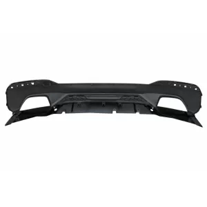 Difuzor Bara Spate cu Tobe Ornamente compatibil cu BMW Seria 5 G30 G31 (2017+) M Performance Design Negru-image-6047237