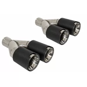 Difuzor Bara Spate Negru Mat cu Tobe Ornamente Sistem de evacuare compatibil cu BMW Seria 5 G30 G31 (2017+) M5 Design-image-6047776