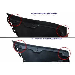 Body Kit with Diffuser and Exhaust Tips suitable for Audi A3 8V Sedan Cabrio (2012-2015) RS3 Design