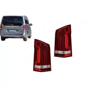 LED Taillights suitable for Mercedes V-Class W447 (2014-2019) Single Rear Door