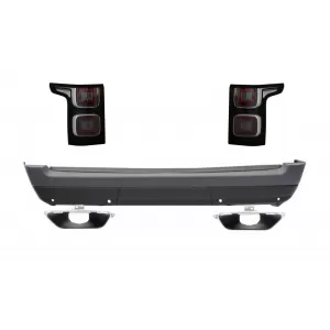 image-30-Hátsó lökhárító kipufogóvégekkel és teljes LED hátsó lámpákkal Range Rover Vogue L405 (2013-2017) modellhez, Facelift 2018+ Design
