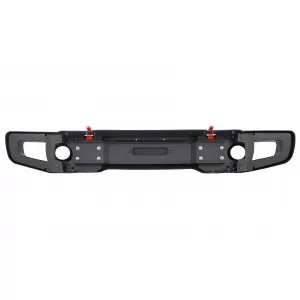 Fém első lökhárító JEEP Wrangler Rubicon JK 07-17, ködlámpával, hűtőráccsal, fekete-image-6048095