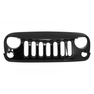 Fém első lökhárító JEEP Wrangler Rubicon JK 07-17, ködlámpával, hűtőráccsal, fekete-image-6048098