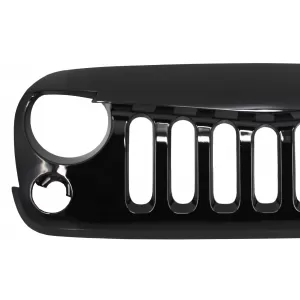 Fém első lökhárító JEEP Wrangler Rubicon JK 07-17, ködlámpával, hűtőráccsal, fekete-image-6048099