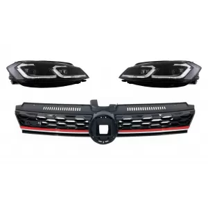 image-75-Középső hűtőrács és LED fényszórók, VW Golf 7.5 VII Facelift 17+, GTI Design