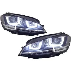 RHD Phares LED Dynamique Calandre pour VW Golf 7 VII 12-17 Look Chrome Édition-image-6048521