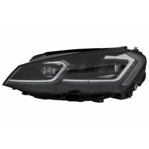 Scheinwerfer LED Dynamisch Mittelgitter für VW Golf 7 VII 12-17 R-Line Look Chrom-image-6048565