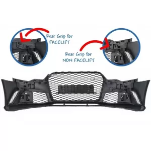 Bara Fata cu Difuzor Bara Spate si Ornamente Evacuare compatibil cu A6 C7 4G Facelift (2011-2014) RS6 Design-image-6048861
