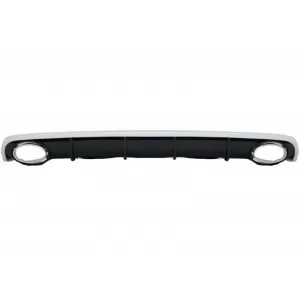 Bara Fata cu Difuzor Bara Spate si Ornamente Evacuare compatibil cu A6 C7 4G Facelift (2011-2014) RS6 Design-image-6048863