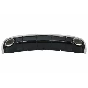 Bara Fata cu Difuzor Bara Spate si Ornamente Evacuare compatibil cu A6 C7 4G Facelift (2011-2014) RS6 Design-image-6048864