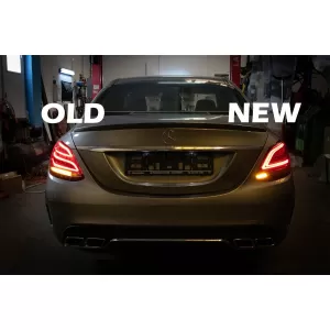 Full LED Taillights suitable for Mercedes C-Class W205 Limousine (2014-2018) Facelift Design