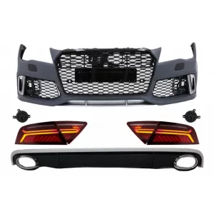 image-33-Első lökhárító diffúzorral, kipufogóvégekkel és LED hátsó lámpával, AUDI A7 4G facelift előtti (2010-2014), RS7 Design