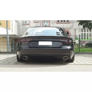 Stoßstange Diffusor Auspuff Tipps Rückleuchten für AUDI A7 4G 2010-2014 RS7 Look-image-6049202