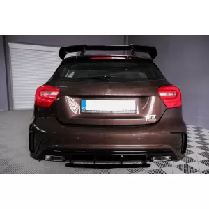Diffuseur pour MERCEDES W176 A-Class 12-18 Spoiler coffre A45 Look Facelift-image-6101500