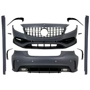image-23-Kompletan karoserijski komplet s rešetkom prikladan za Mercedes A-klasu W176 (2012-2018) Facelift A45 Dizjan