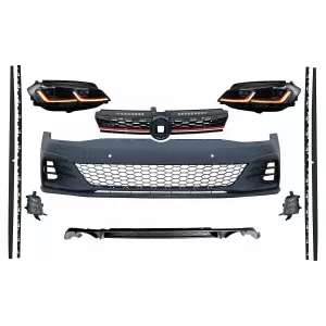 image-37-Body Kit és LED fényszórók dinamikus irányjelzővel, VW Golf 7.5 VII Facelift (2017-től) modellekhez, GTI Design