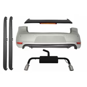 image-49-VW Golf 6 VI (2008-2012) lökhárító, tető spoiler LED fénnyel, kipufogóvéggel és küszöb spoilerrel, GTI dizájn