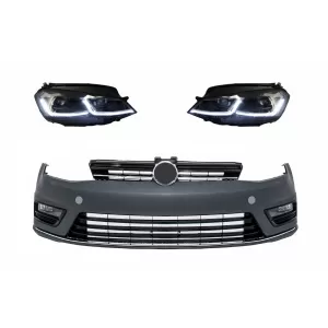 image-16-Frontstoßstange LED Scheinwerfer Dynamisch Lichter für VW Golf 7 2013-2017 R-Line Look