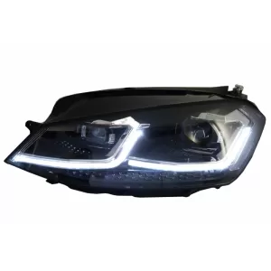 Első lökhárító és LED fényszórók dinamikus irányjelzővel, Volkswagen Golf VII 2013-2017, R-Line Design, csak balkormányos (LHD), 3/5 ajtós-image-6049842