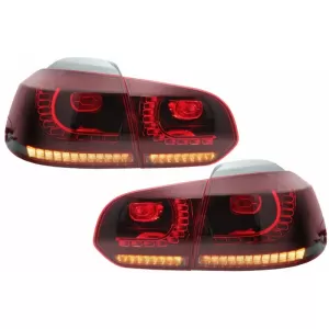 Heckstoßstange für VW Golf 6 VI 2008-2012 Rückleuchten FULL LED Dynamic GTI Look-image-6049882