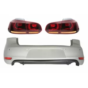 image-50-Hátsó lökhárító VW Golf 6 VI (2008-2012), teljes LED hátsó lámpa piros/füst, GTI Design