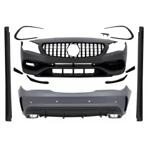 image-27-Kompletan Body Kit prikladan za Mercedes CLA C117 W117 (2013-2018) Facelift CLA45 Dizjan prednje rešetke