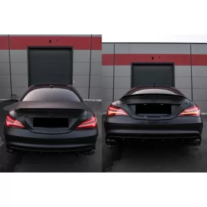 Pachet Exterior Complet cu Mercedes CLA C117 W117 (2013-2018) Facelift CLA45 Design si Grila centrala-image-6057766
