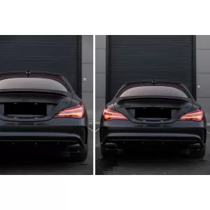 Pachet Exterior Complet cu Mercedes CLA W117 C117 (2013-2018) Facelift CLA45 Design si Grila Centrala-image-6057771