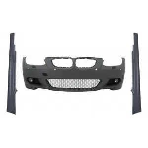 image-0-Предна Броня със Прагове , подходящи за BMW 3 Series E92 E93 (2006-2009) Non-LCI Купе Кабрио M3 M-Technik Look