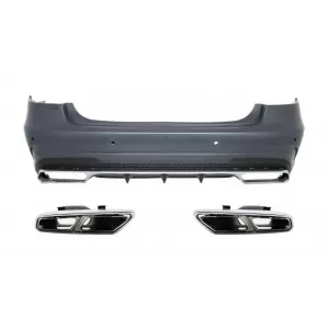 image-36-Stoßstange für Mercedes W212 Facelift 2013+ Auspuff Schalldämpfer Tipps E63 Look