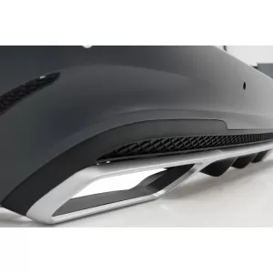Hátsó lökhárító fekete kipufogóvégekkel Mercedes E-osztály W212 Facelift (2013-2016)-image-6050872