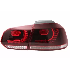 Stoßstange für VW Golf 6 08-13 R20Look Rückleuchten Full LED Kirsche Rot LHD RHD-image-6050992