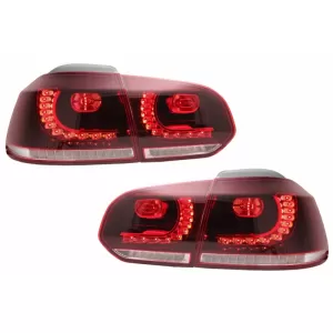 Stoßstange für VW Golf 6 08-13 R20Look Rückleuchten Full LED Kirsche Rot LHD RHD-image-6050993