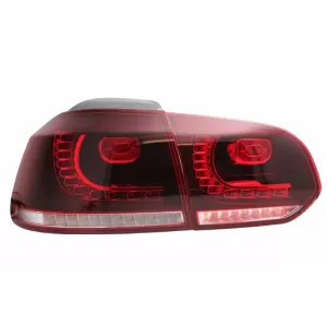 Stoßstange für VW Golf 6 08-13 R20Look Rückleuchten Full LED Kirsche Rot LHD RHD-image-6050995